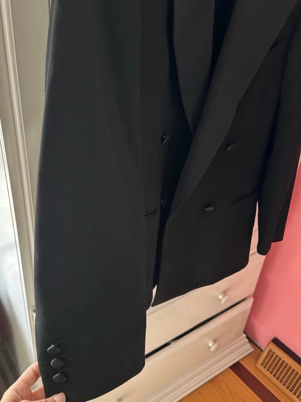 Men’s Italian Black Tuxedo with Matching Pants – Giannino Firenze New York